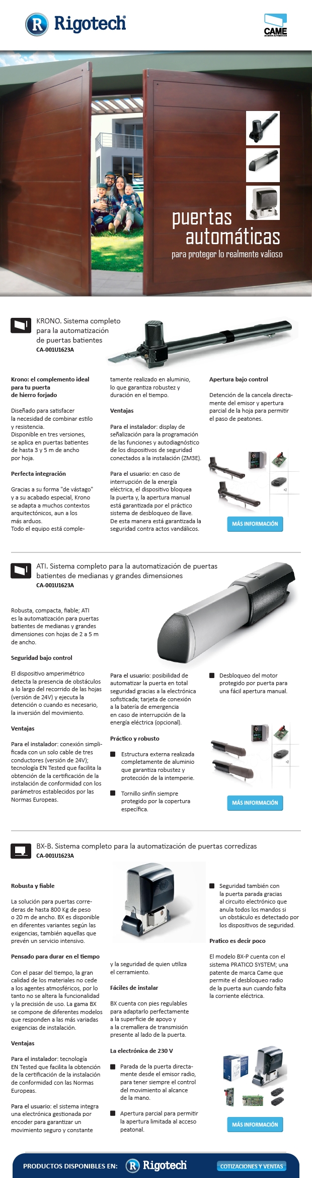 Came Puertas Automátias