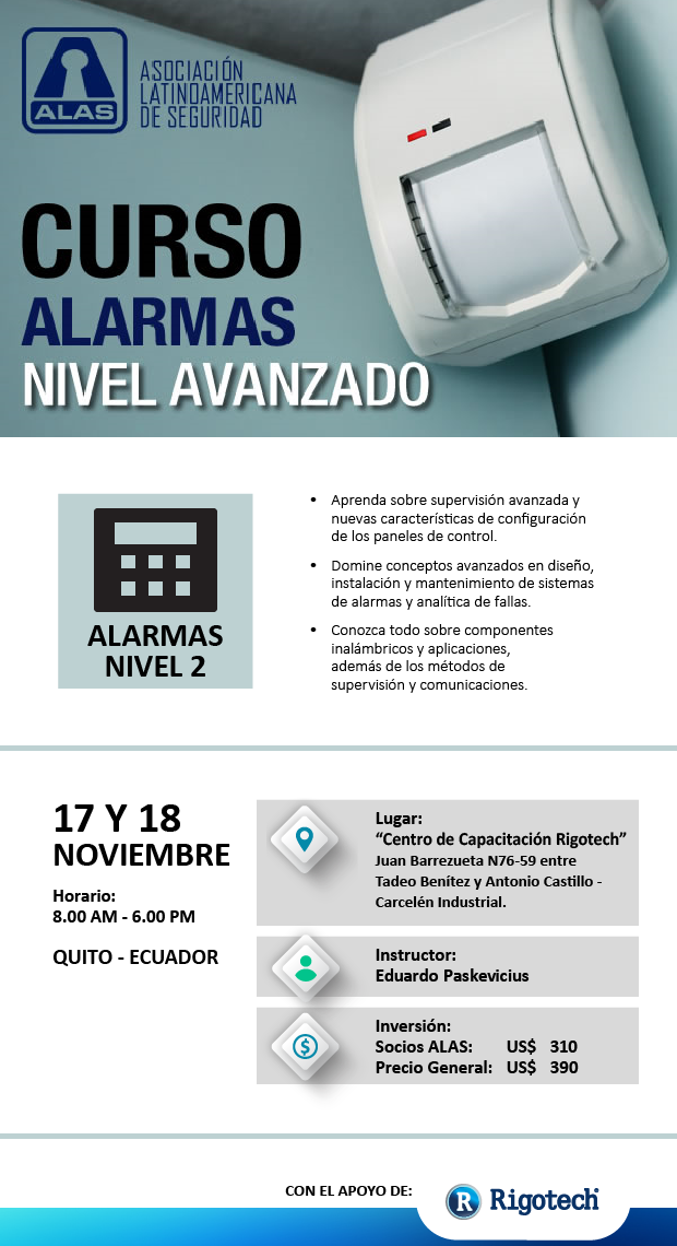 Curso Alarmas, nivel avanzado