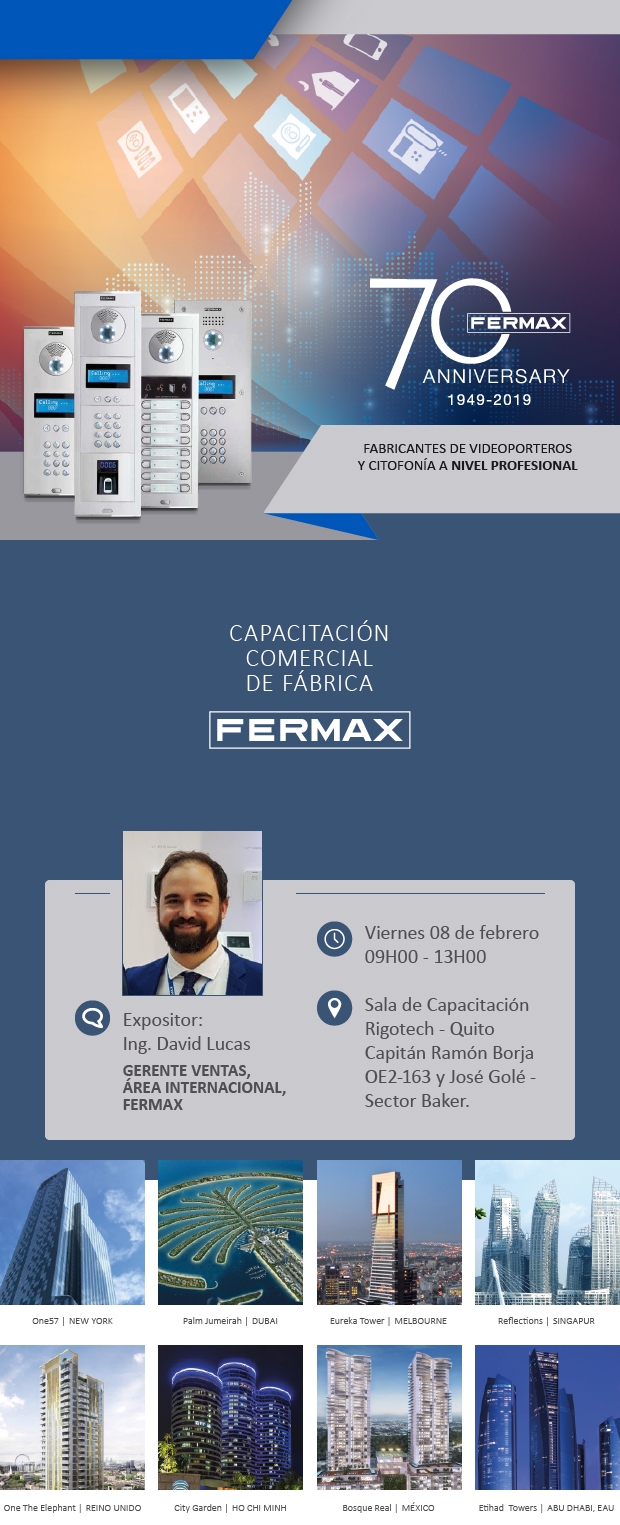 Festejemos los 70 años de Fermax en el mundo